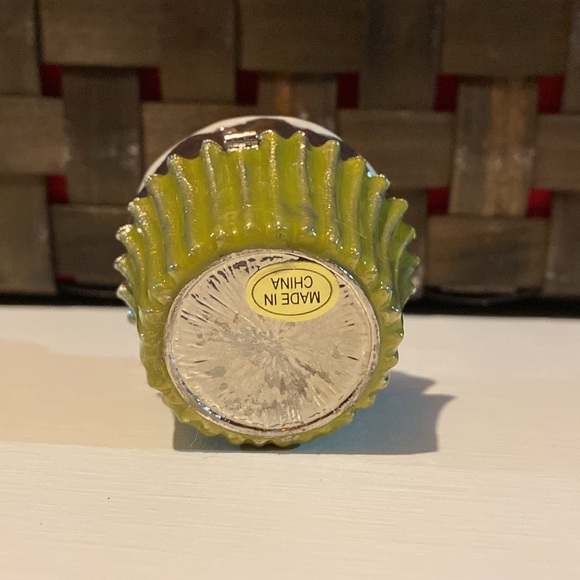 Metal Enamel Cupcake Hinged Trinket Box with Rhinestones - Picture 5 of 5